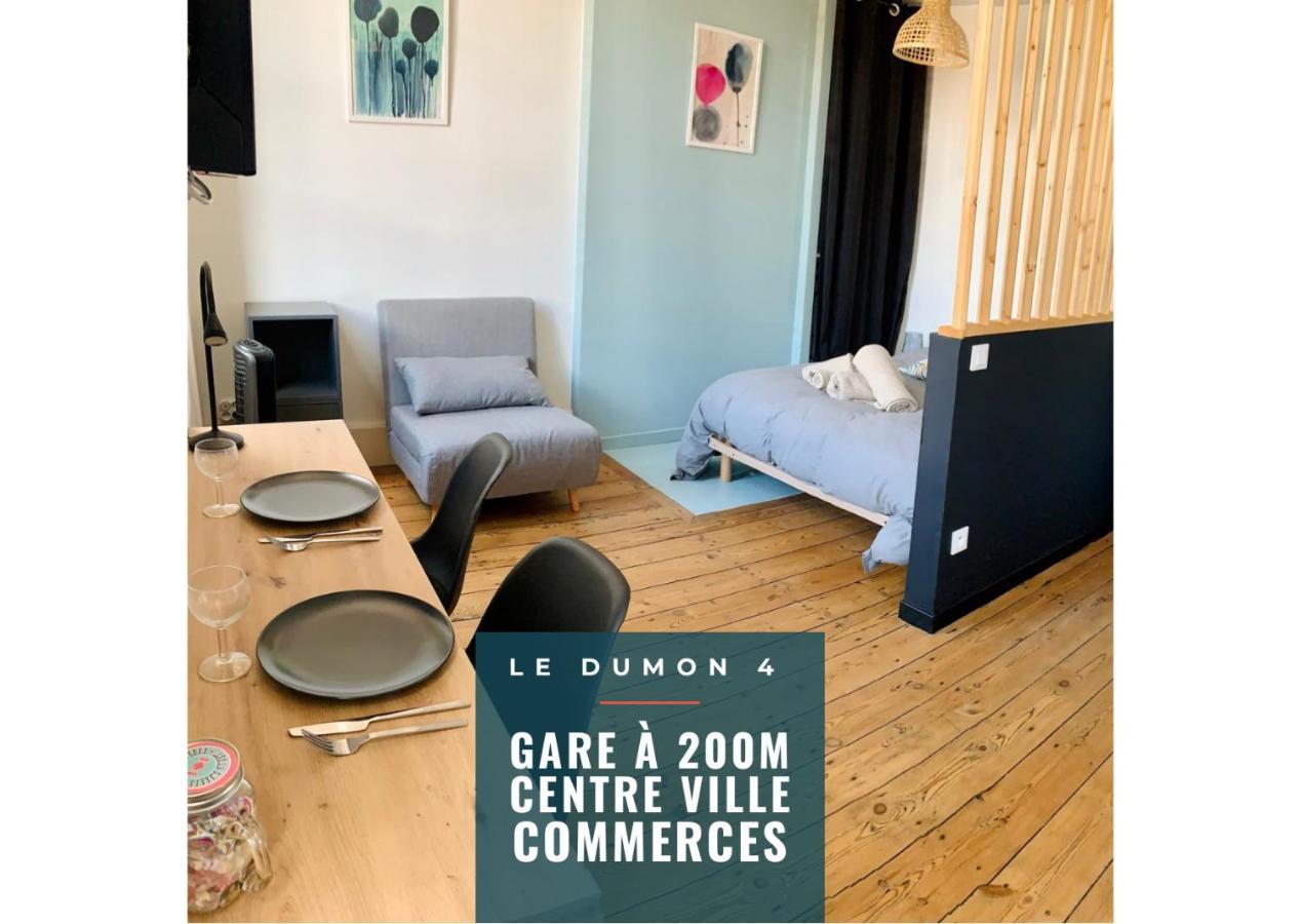 Le Dumon 4 - Studio Neuf Lumineux Calme - Wifi - Gare 200M أجان المظهر الخارجي الصورة